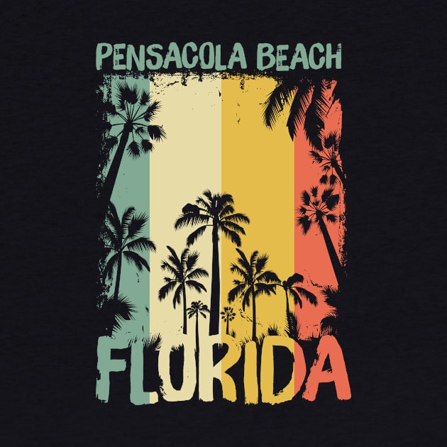 Vintage 70s 80s Pensacola Beach Vacation Souvenir by paola.illustrations